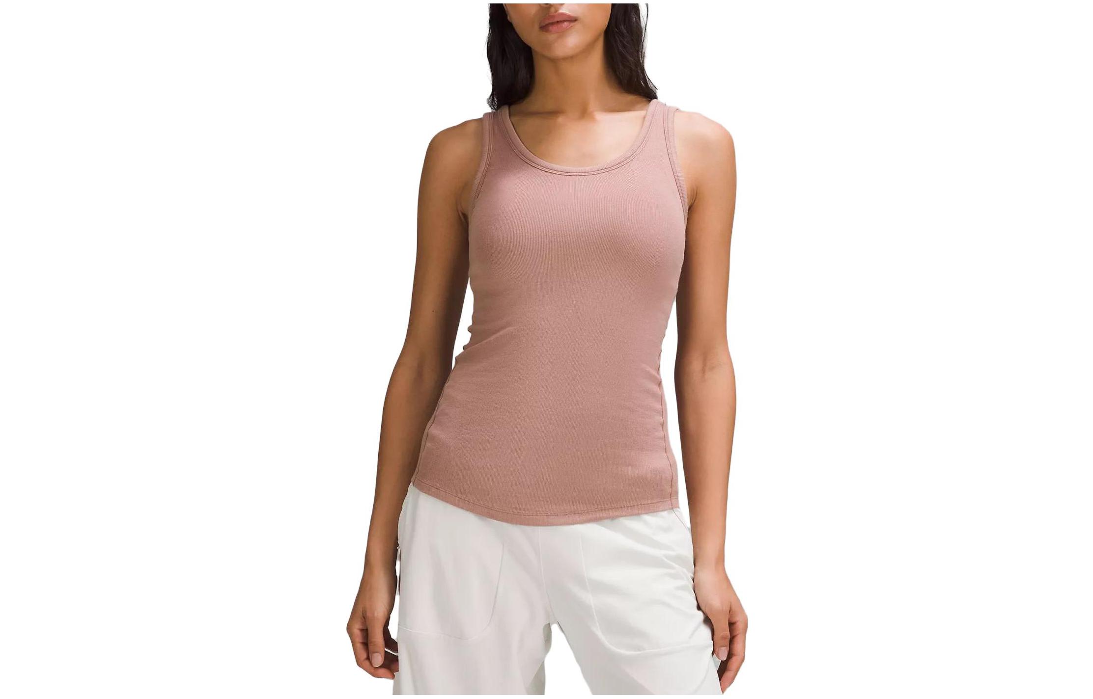 

Женский топ Lululemon, светло-розовый