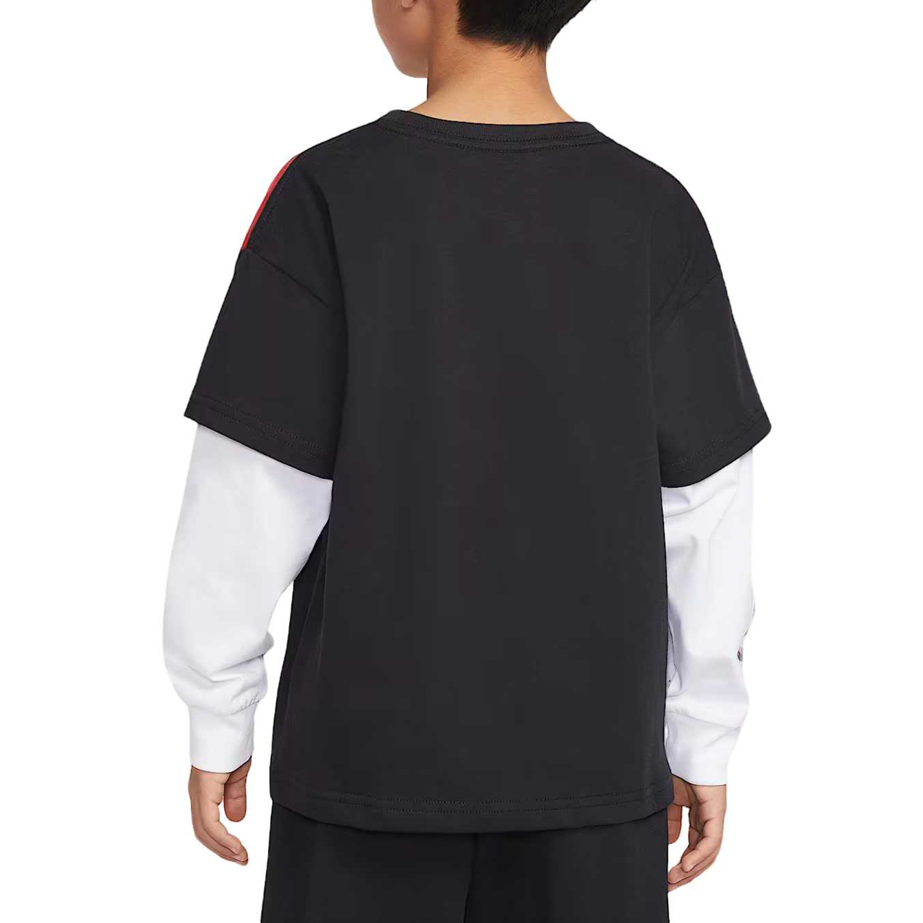 Футболка для детей с круглым вырезом Moderate Nike, черный/красный/белый/белый — фото 3