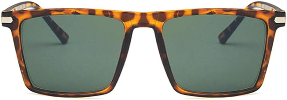 

Солнцезащитные очки Shiratori унисекс, модные, ярко-черные, серые, для отдыха и путешествий, прямоугольные, неполяризованные, с защитой от УФ-излучения UV400, Leopard Green