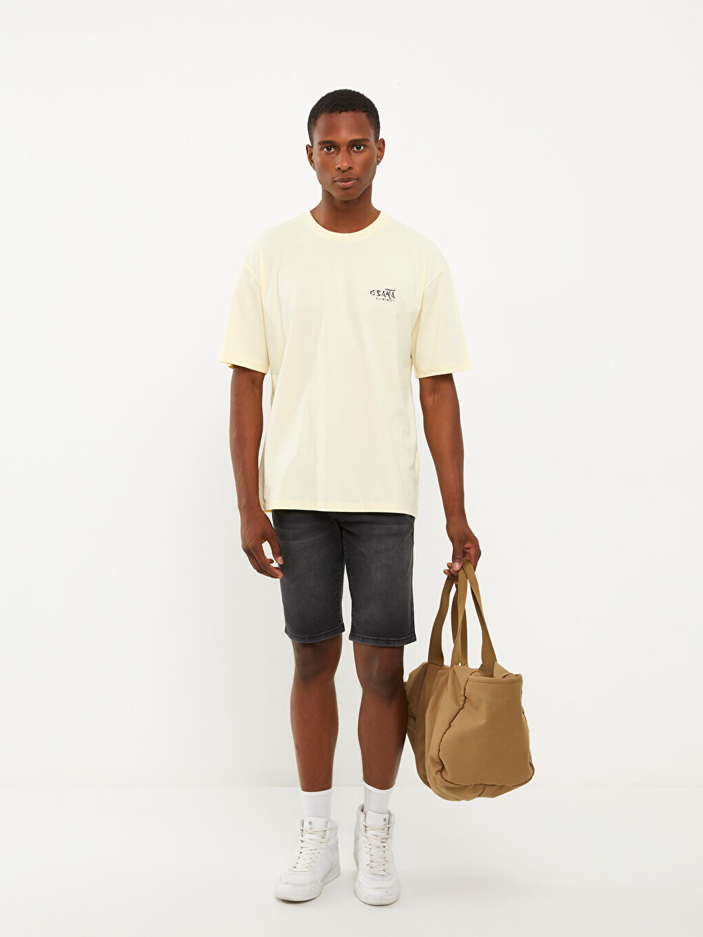 

Мужские джинсовые шорты Skinny Fit LCW Jeans, черное родео