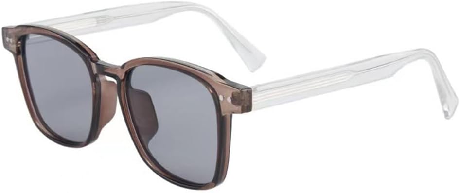 

MUTYNE Ретро квадратные женские солнцезащитные очки класса люкс с модными заклепками, двухцветные мужские солнцезащитные очки UV400, трендовые солнцезащитные очки, Tea Light Gray