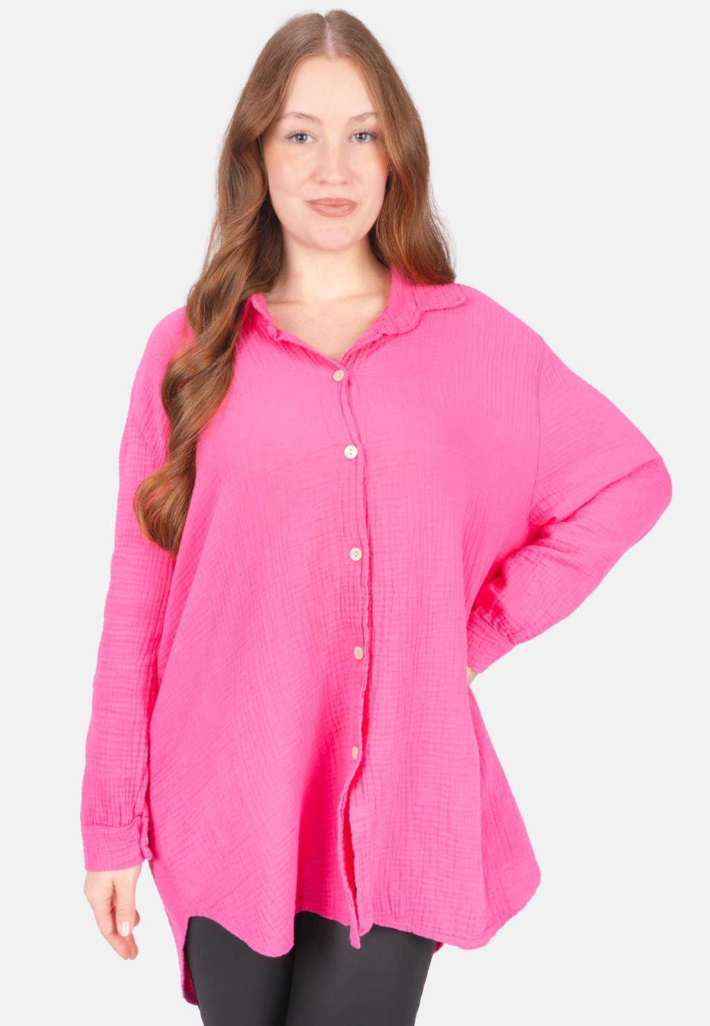 

Блузка на пуговицах SUSIE OVERSIZED Seasons of April, розовый
