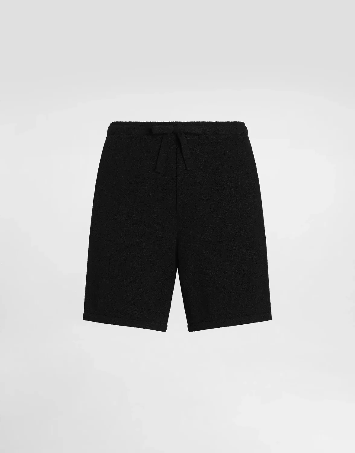 Шорты из гладкого трикотажа DOLCE & GABBANA, черный