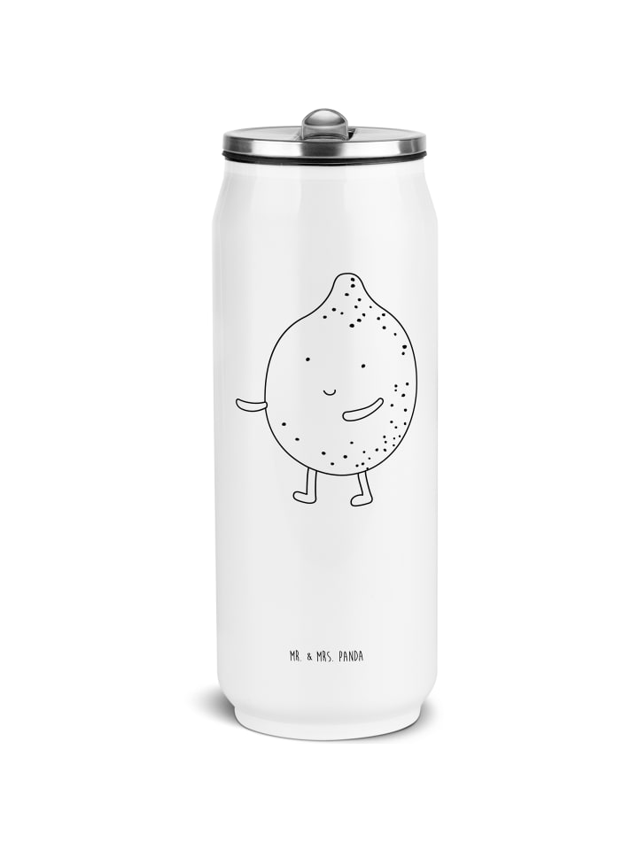 

Mr. & Mrs. Panda Бутылка для воды «Лимоны для лучших друзей» с надписью, белая