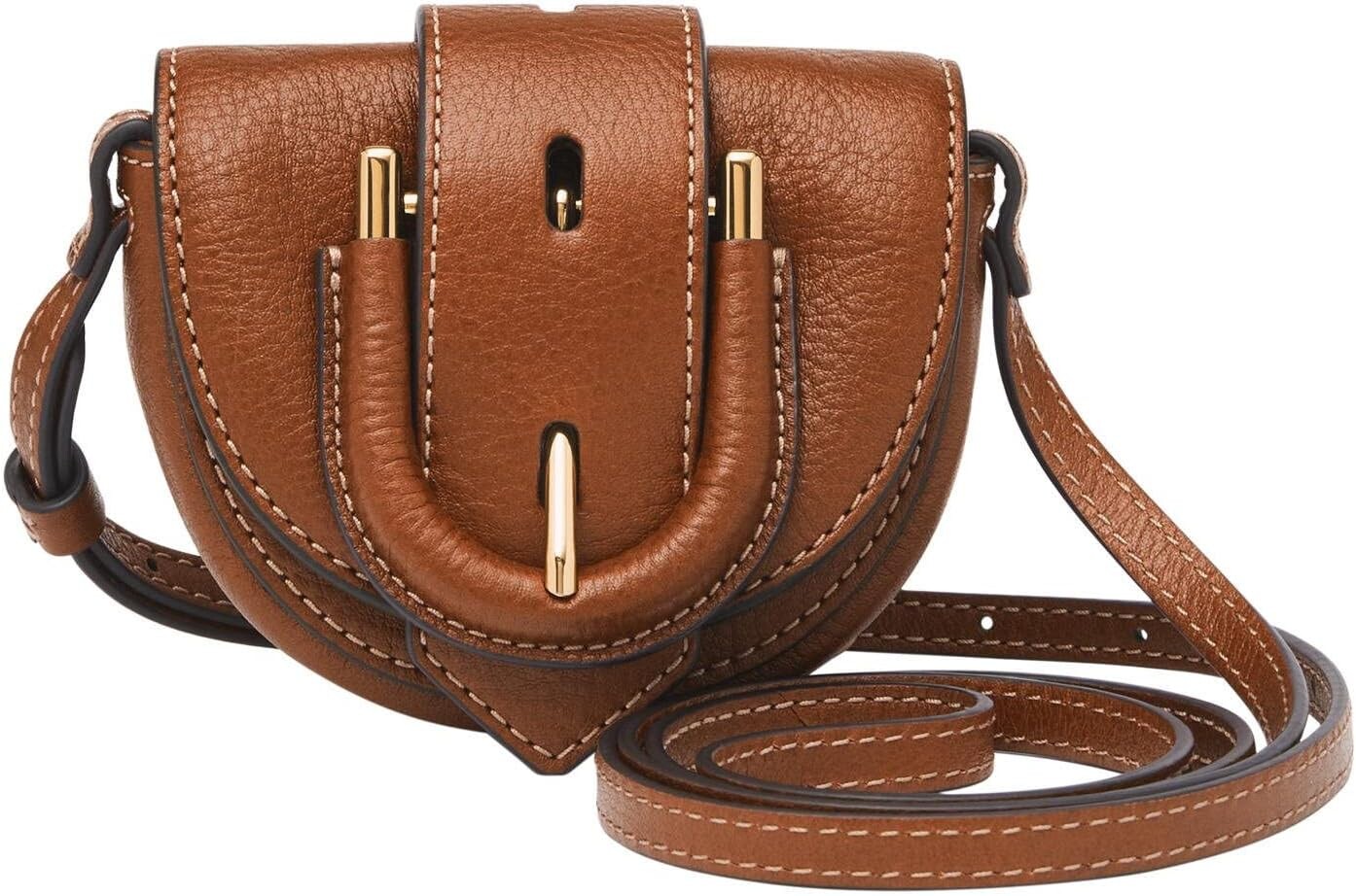 

Сумка кросс-боди Fossil Harwell Mini Flap Crossbody, коричневый