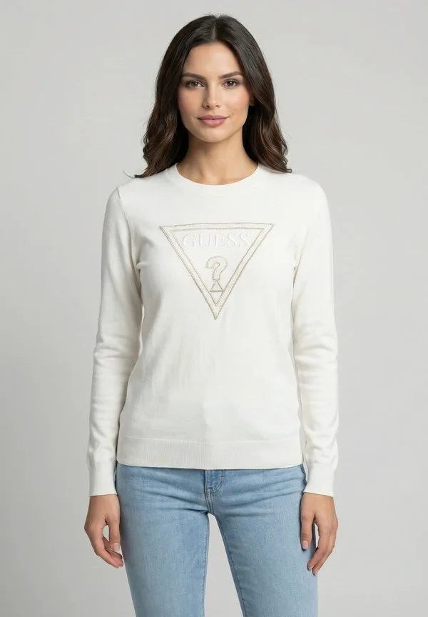 

Толстовка Guess Jeans, Blanc, Белый, Толстовка Guess Jeans, Blanc