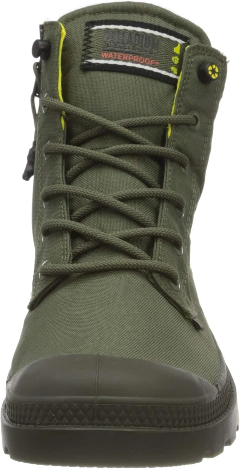 Унисекс водонепроницаемые ботильоны Palladium Pampa из переработанной стали, Olive Night — фото 2