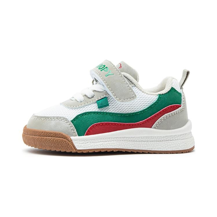 

Кроссовки для бега для детей дошкольного возраста Snoopy, цвет Beige green-red