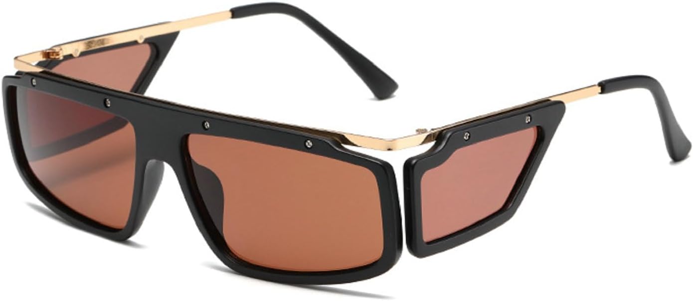 

Солнцезащитные очки Melrose в маленькой оправе, овальные, в стиле панк, для женщин, 2024 год, роскошные винтажные круглые солнцезащитные очки для женщин, защитные очки от УФ-излучения UV400, Black Brown