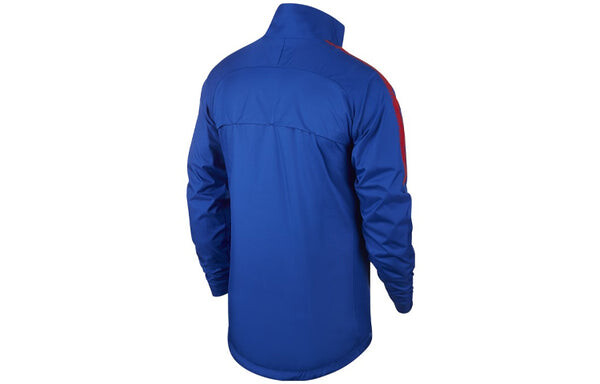 Куртка Nike Logo Printing Stand Collar Soccer/Football Sports Jacket Blue, синий — фото 2