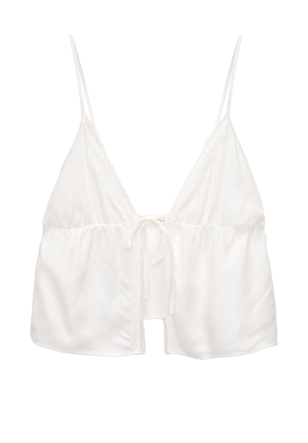 

Топ STRAPPY WITH BOW PULL&BEAR, белый