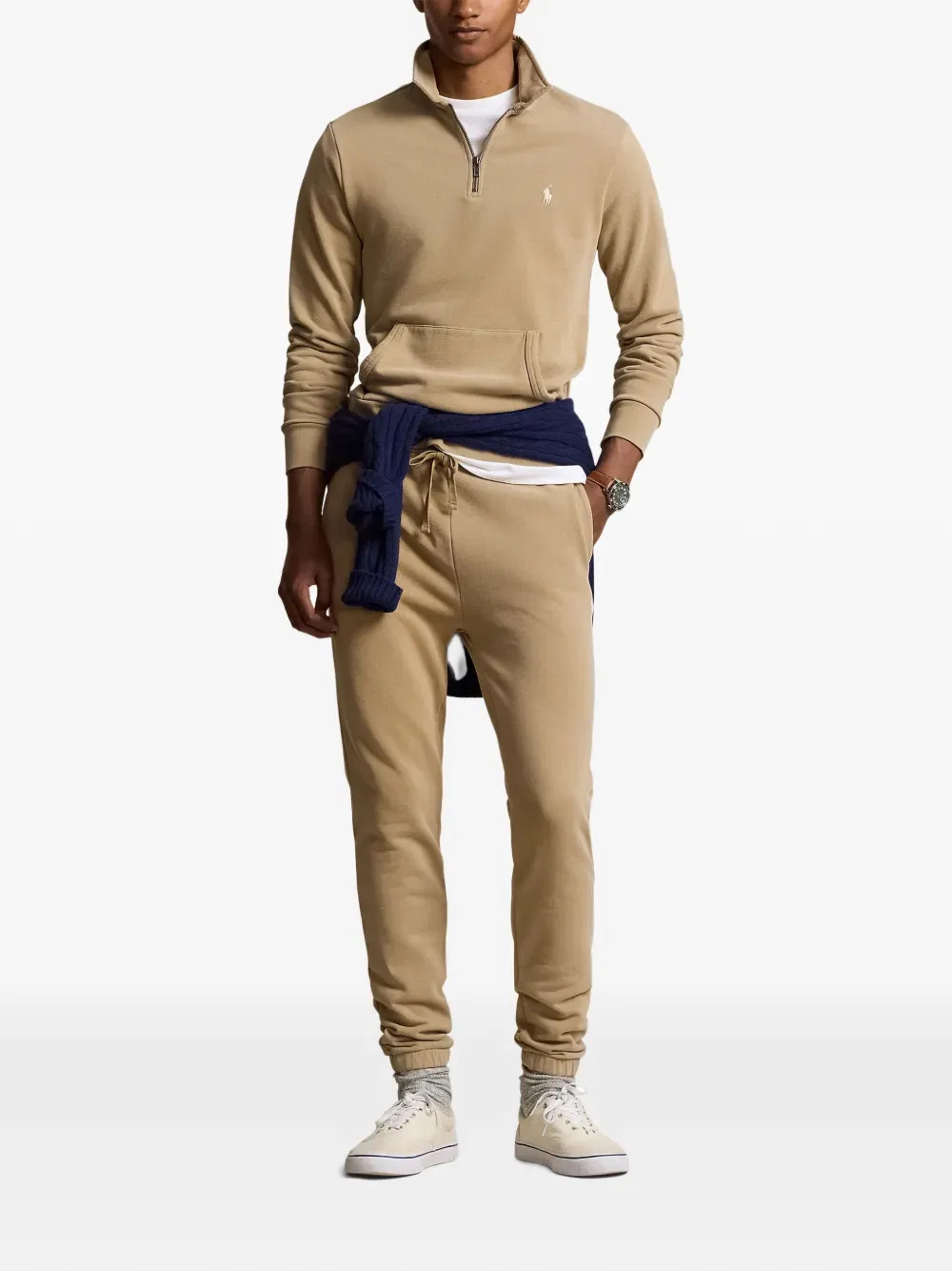 Рубашка-поло с карманом на молнии Polo Ralph Lauren, нейтральный — фото 2