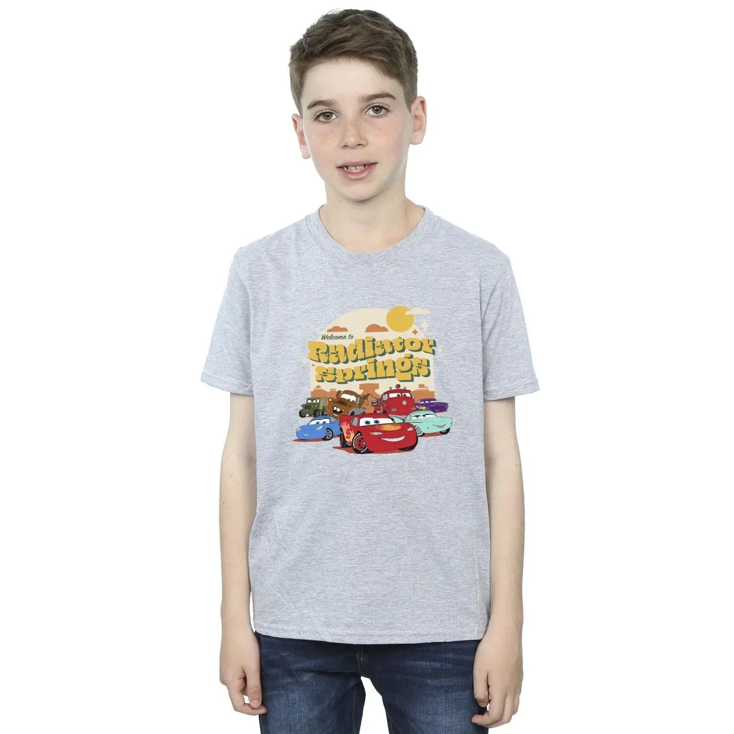 Детская футболка с принтом Disney Cars, серый