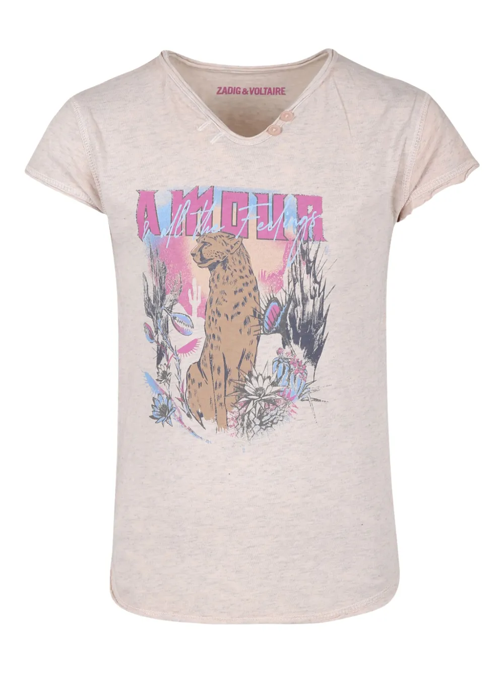 

Футболка Boxo Zadig & Voltaire Kids, розовый