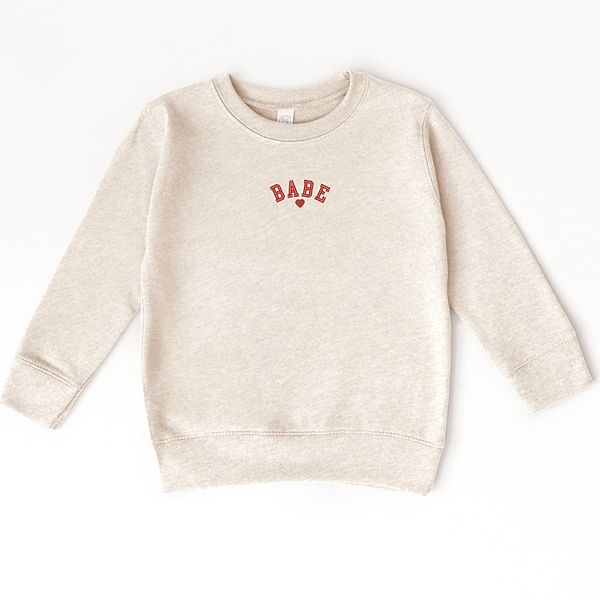 

Толстовка для малышей с вышивкой в виде сердца The Juniper Shop, Natural