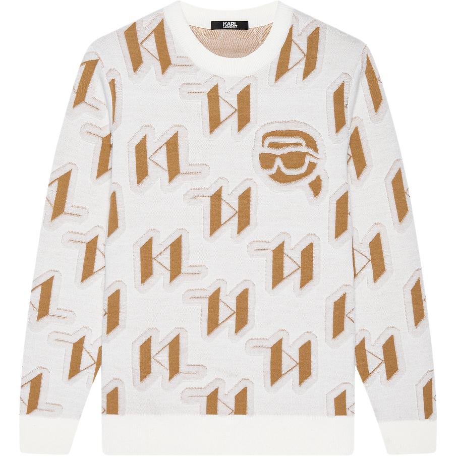 

KARL LAGERFELD FW25 вязаный свитер мужской KARL LAGERFELD / Karl Lagerfeld Jeans, бежевый