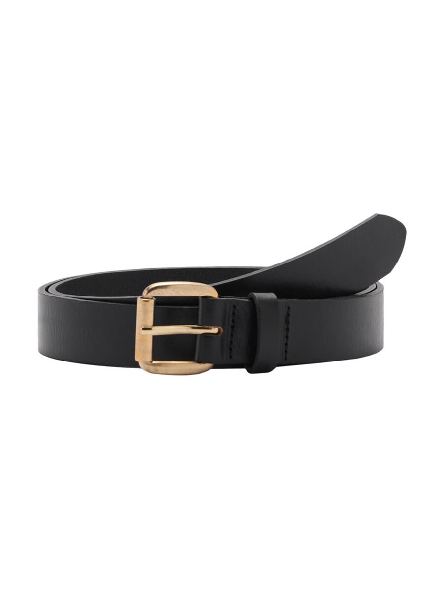 

Кожаный ремень MANGO Belt, черный