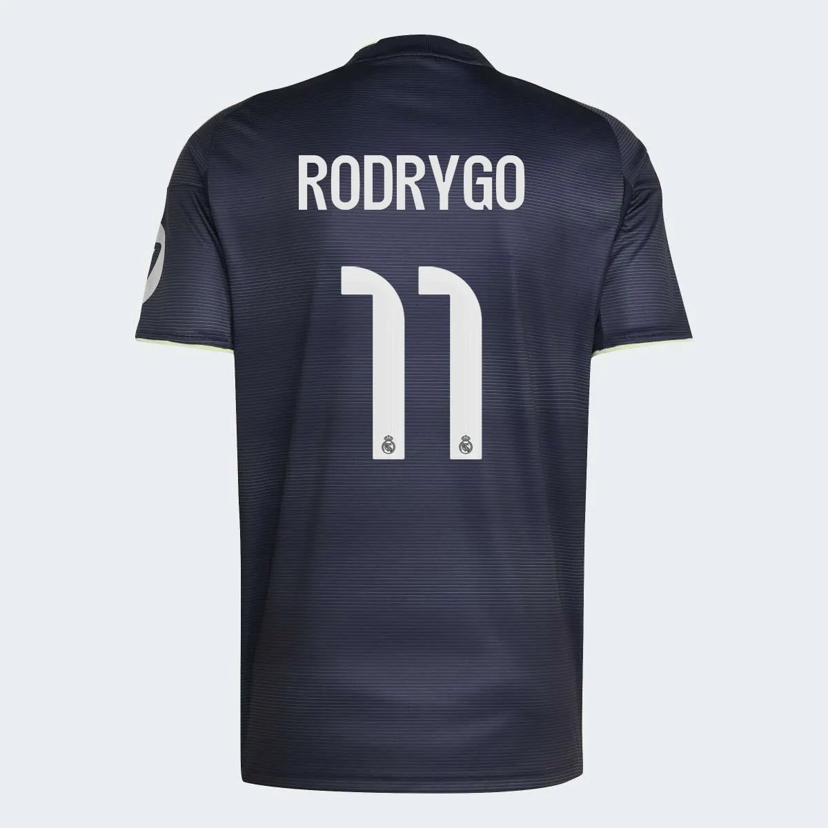 

Мужская футболка второй формы Real Madrid 2025-2026 Родриго 11 adidas, голубой