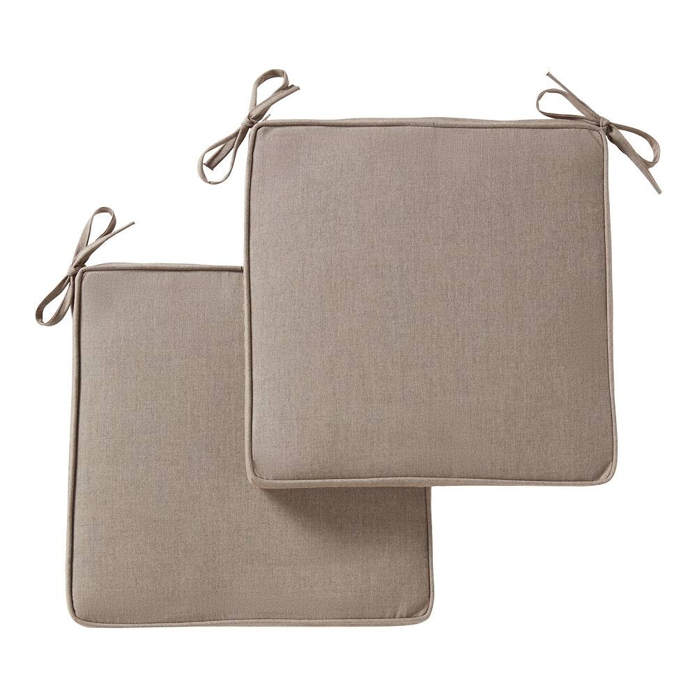 

Greendale Home Fashions Набор подушек для уличного квадратного стула Sunbrella из 2 предметов, цвет Shale