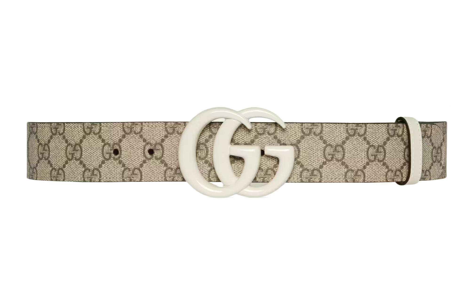 

Бланди с монограммой на ремне из холста GUCCI