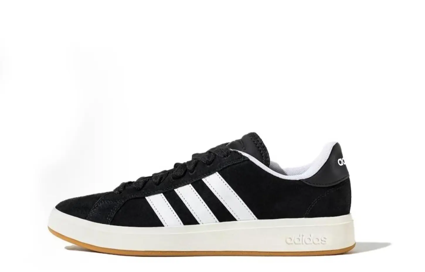 Adidas Grand Court Base 00s Synthetic Leather Low top Skateboard Shoes Unisex Black White — фото 2