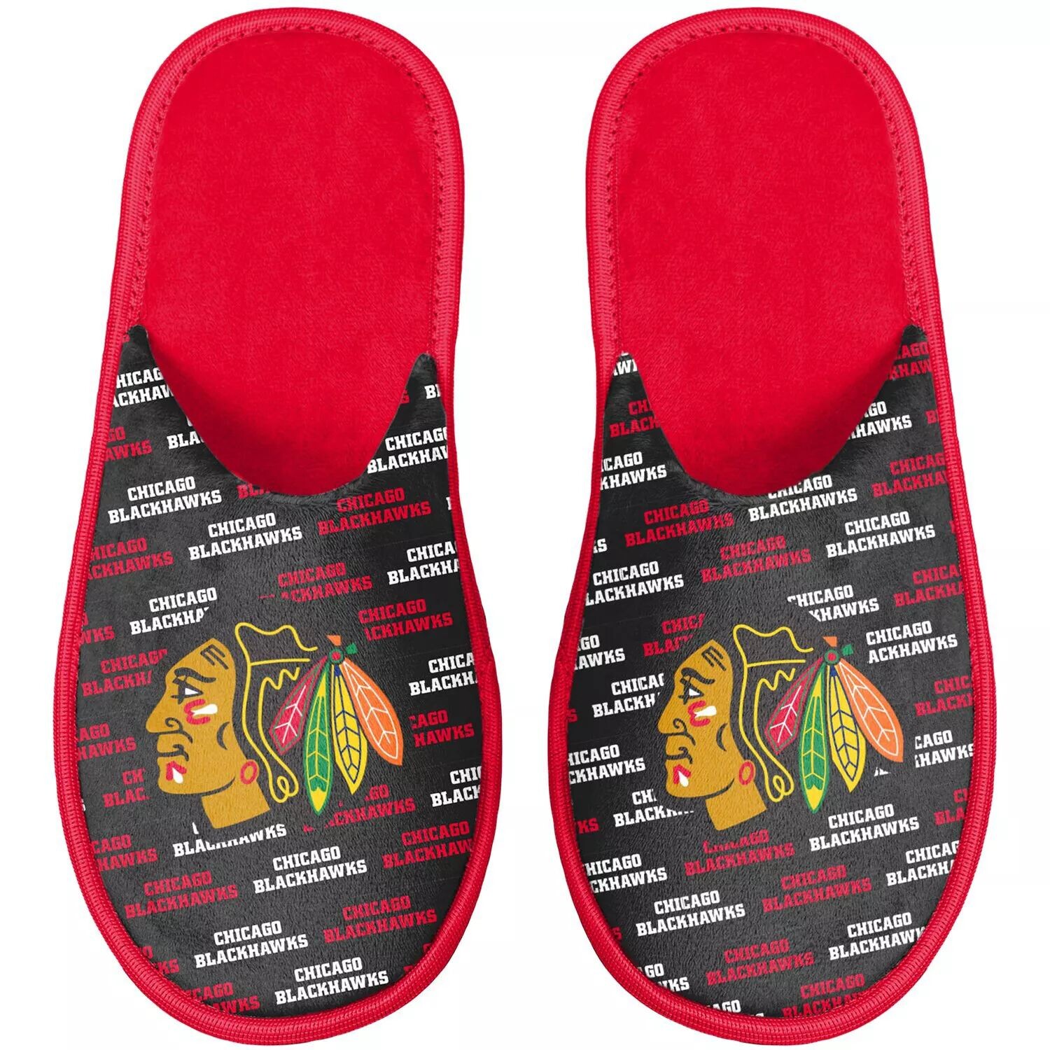 

Молодежные тапочки FOCO Chicago Blackhawks Team Unbranded