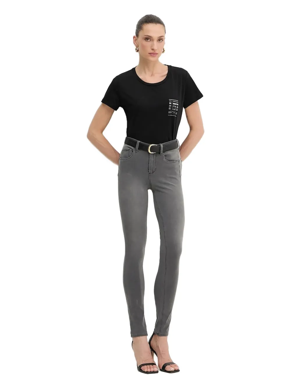 

Брюки скинни средней посадки LIU JO, серый