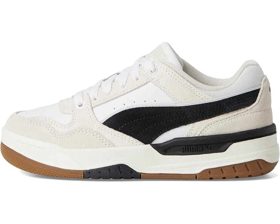 Кроссовки PUMA Kids Rebound Retro (Little Kid/Big Kid), Puma White/Puma Black/Warm White — фото 4