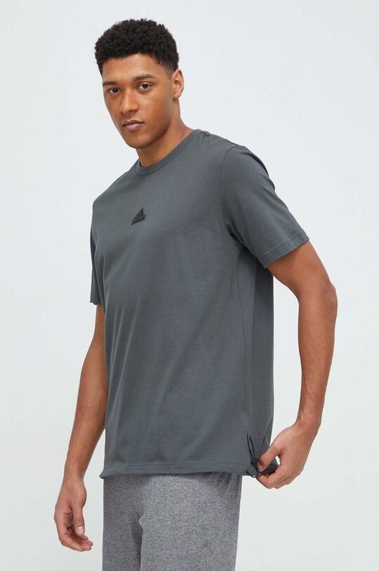 

Хлопковая футболка adidas, зеленый
