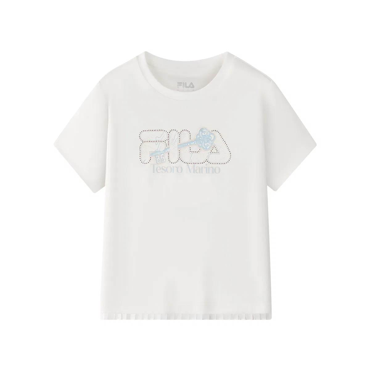Футболка с коротким рукавом Cloud White Kids' FILA KIDS