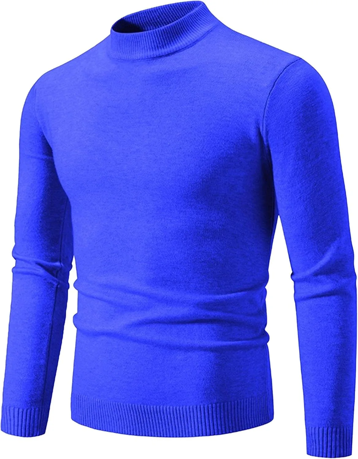 Мужской свитер Slim Fit с воротником-стойкой, легкий