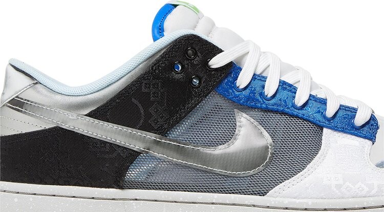 Кроссовки CLOT x Dunk Low SP 'What The' With Trading Card, разноцветный — фото 2