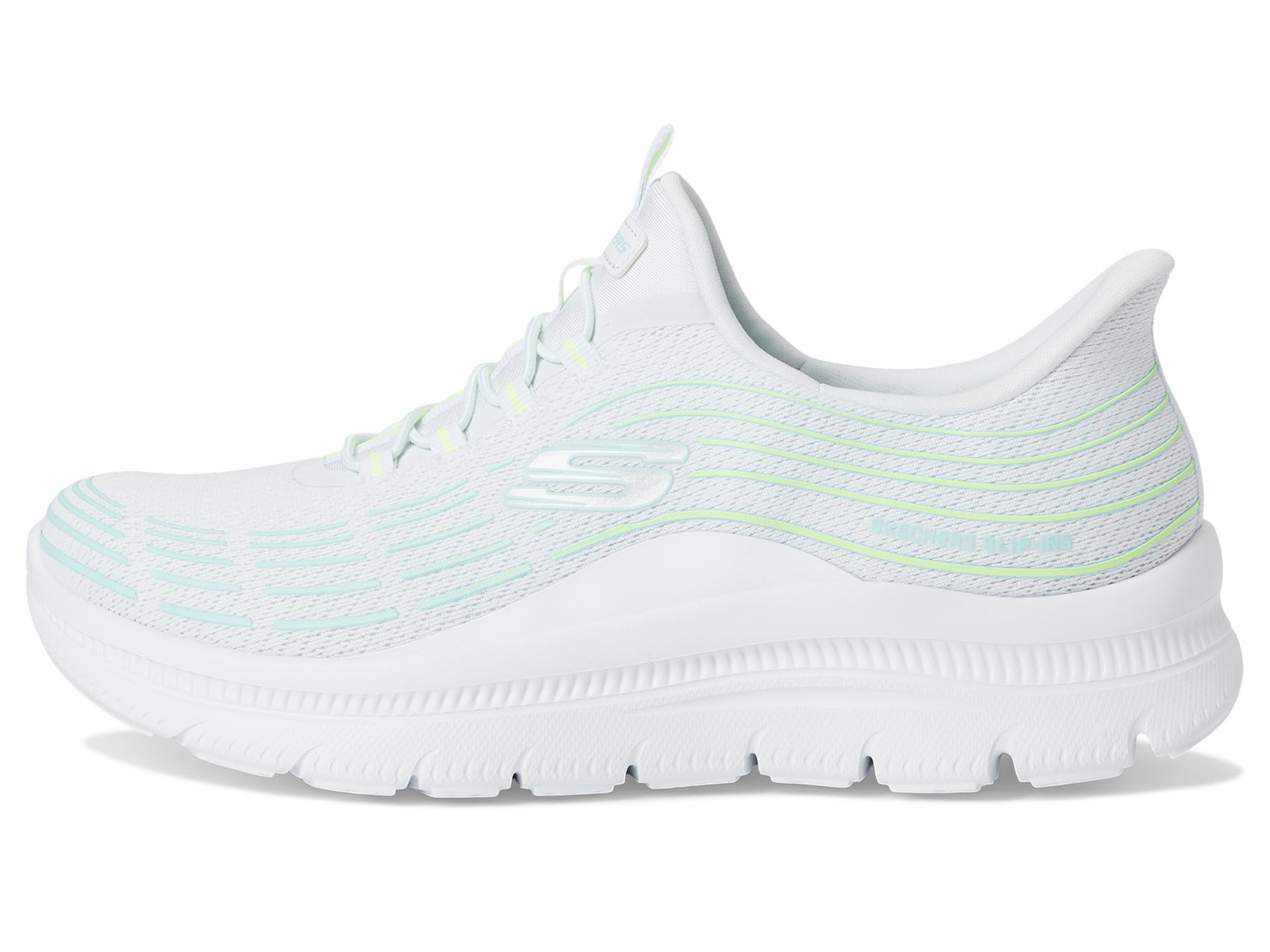 Кроссовки SKECHERS Summits Plus Hands Free Slip-Ins, White Multi — фото 4