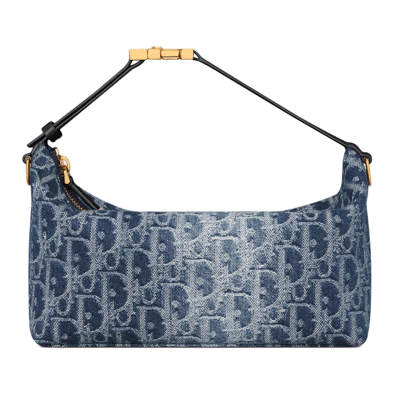 

DIOR Путешественная хлопковая сумка через плечо с телячьей кожей