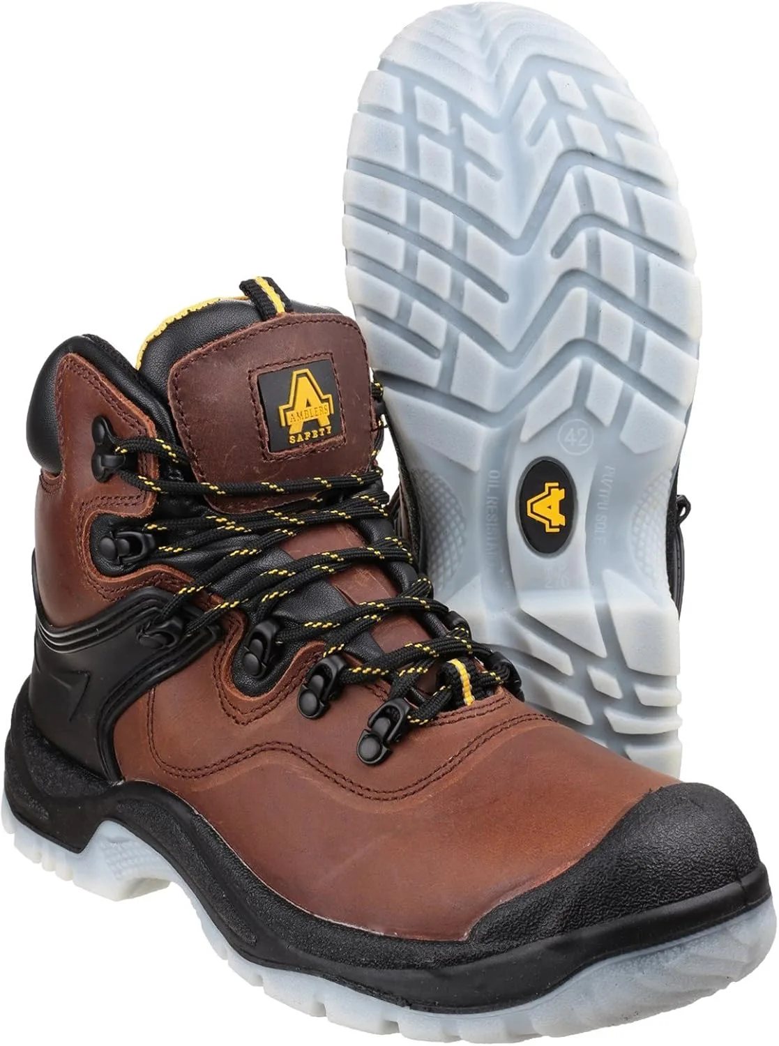 Защитные ботинки Amblers FS197 - унисекс, водонепроницаемые Amblers Safety, коричневый — фото 3