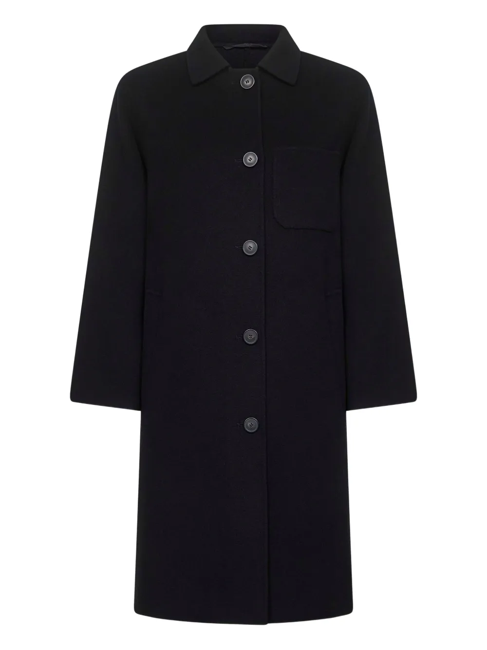 

Однобортное пальто Weekend Max Mara, черный