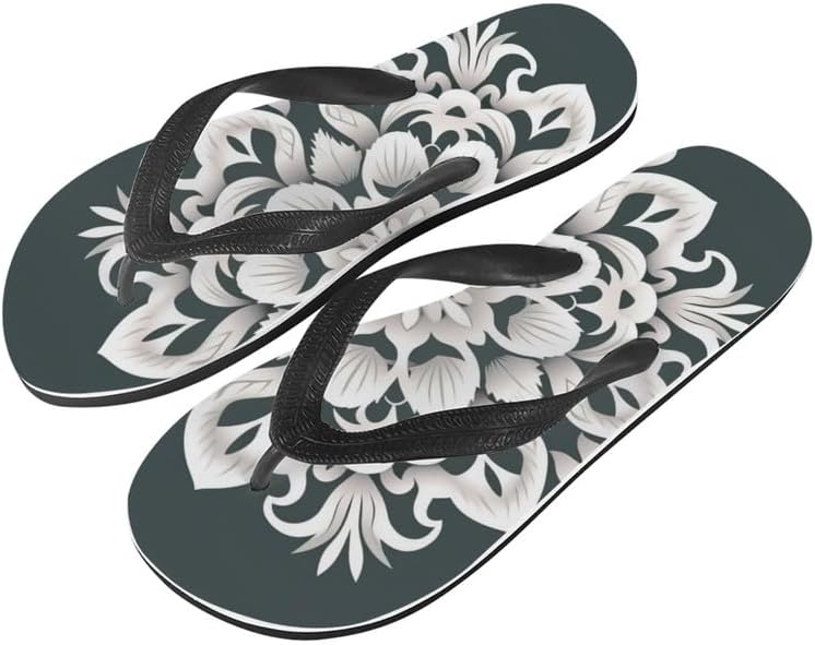 

Сандалии Semiouray Women Galaxy Flip Flop, шлепанцы с рисунком черепа животного и бабочки, удобная обувь для отеля и путешествий, синий