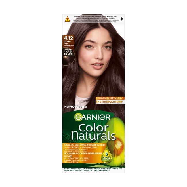 

Краска для волос Color Naturals Garnier, цвет 4.12 iced brown
