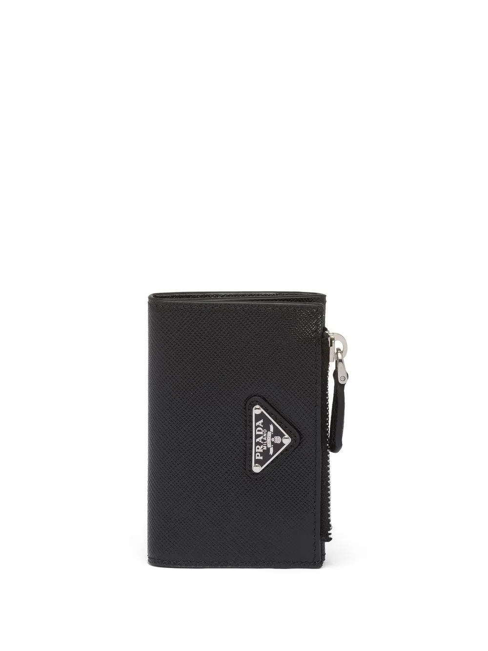 

Кардхолдер из сафьяновой кожи Prada, черный