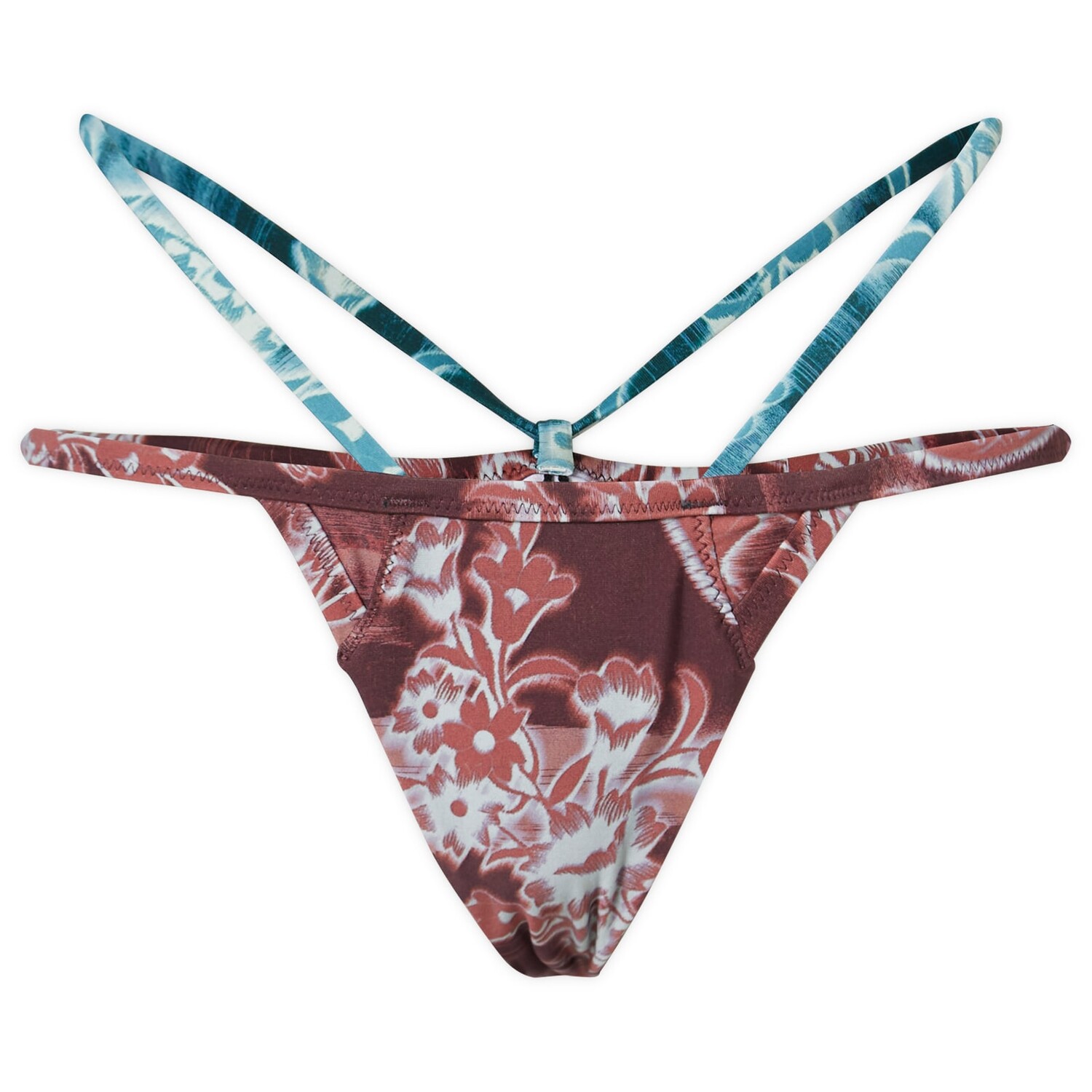 

Бикини Miaou Amada Swimsuit Bottom, цвет Median Paisley Burgundy