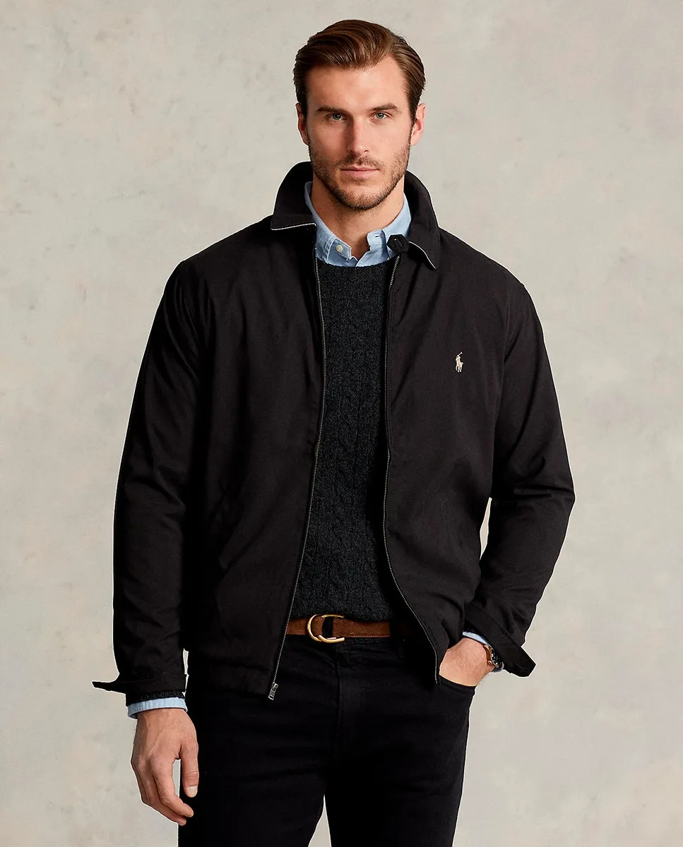 

Мужская легкая куртка больших размеров Polo Ralph Lauren, черный
