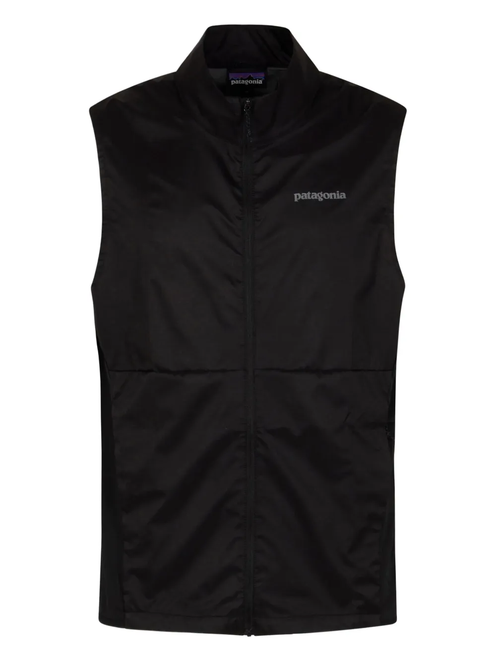 

Жилет на молнии с логотипом Patagonia, черный