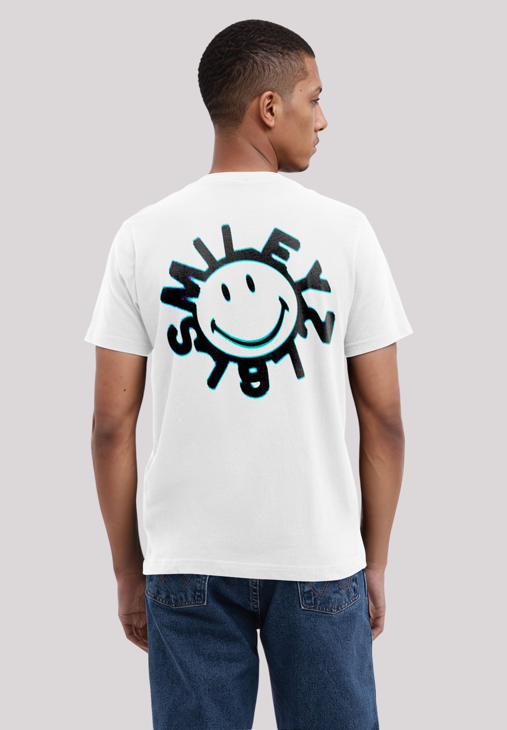 

Футболка с принтом SMILEY FUTURE FORECAST F4NT4STIC, белый