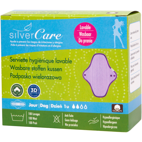 

Прокладки гигиенические многоразовые на день, 1 шт. Silvercare