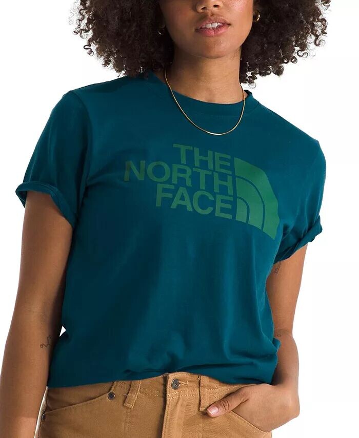 

Женская футболка с полукуполом и логотипом The North Face, зеленый