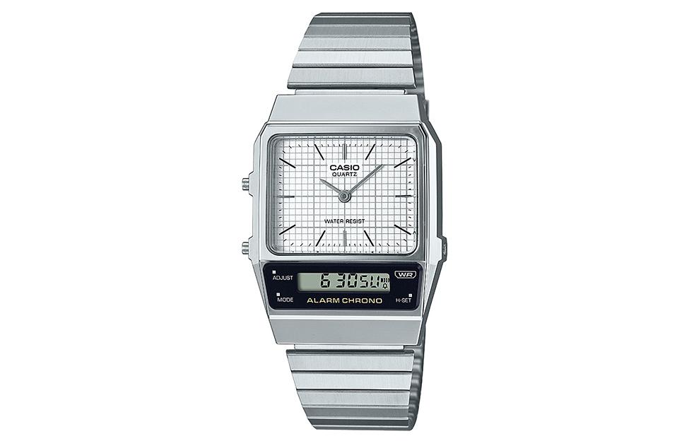 

Мужские классические серебряные часы AQ-800E-7AJF CASIO
