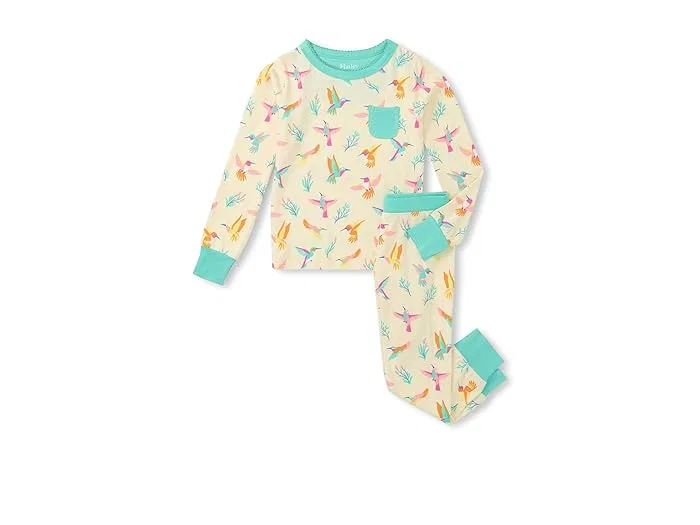 Пижама Bamboo Hummingbirds Hatley Kids, Afterglow 1