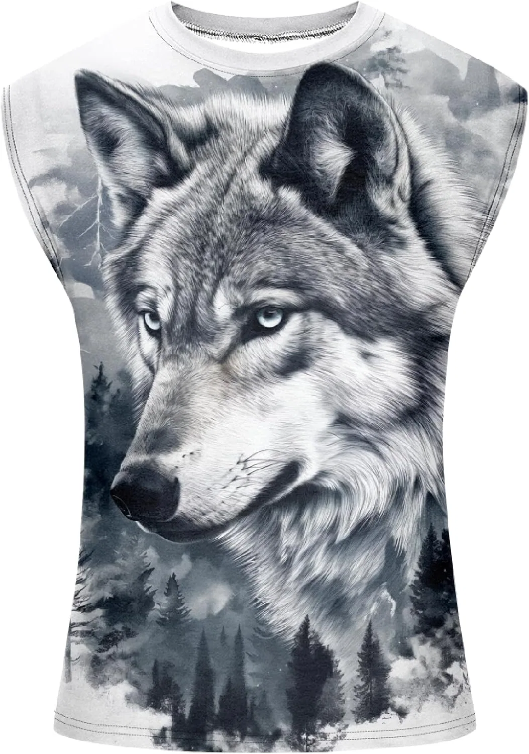 Майка с принтом Wolfhead, Wolfhead — фото 3
