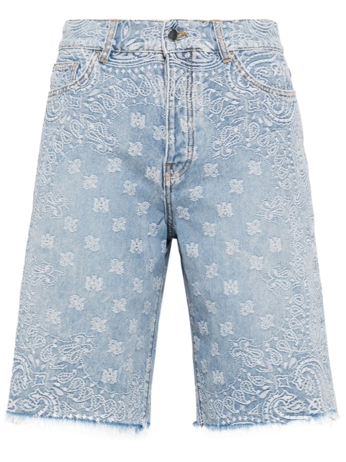 

AMIRI джинсовые шорты с узором, синий