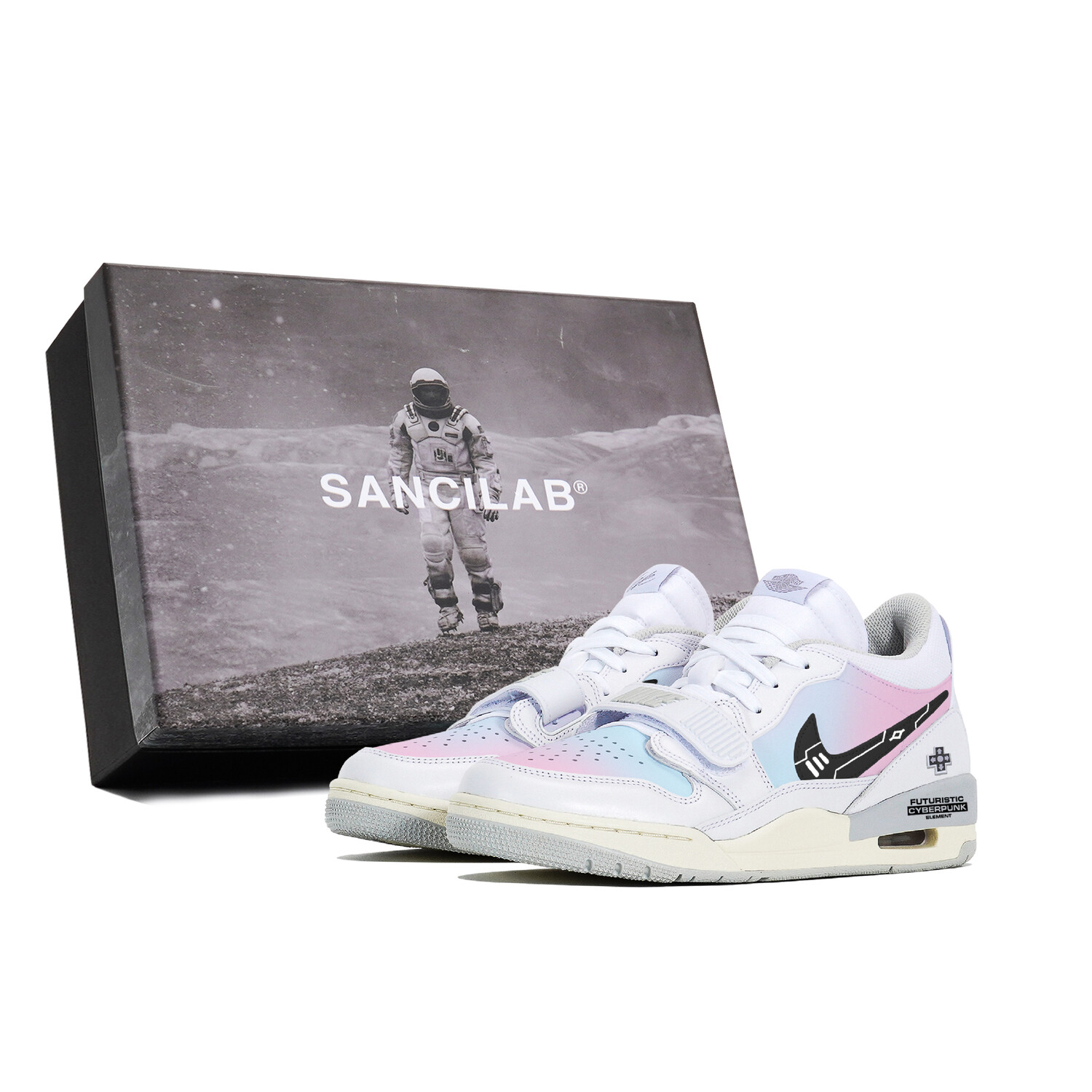 

Кроссовки Jordan Legacy 312 Vintage Basketball Shoes Men Low-top Pink, белый